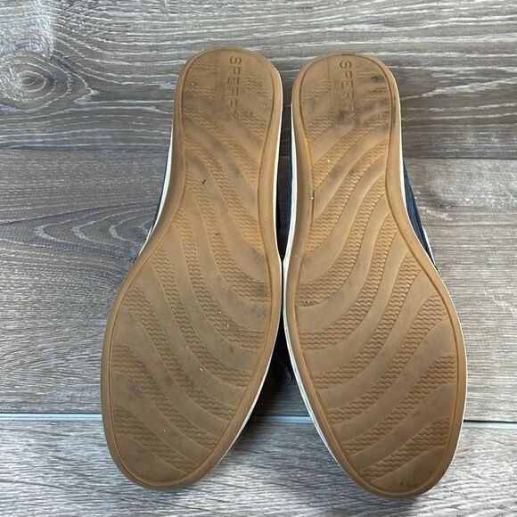 Sperry Top Sider Blue Denim Women’s Sz 6.5M Slip On 2-Eye Boat Shoes - Picture 7 of 10